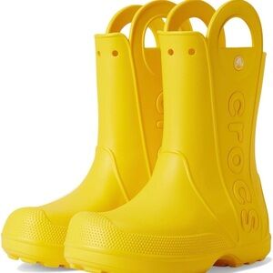 CROCS Bright Yellow Rain Boots